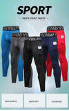Men's Elastic Running Leggings - rulesfitness