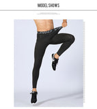 Men's Elastic Running Leggings - rulesfitness