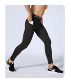 Men's Elastic Running Leggings - rulesfitness
