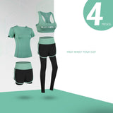 4Pcs / 5Pcs Yoga Sport Set - Rulesfitness