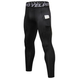 Men's Elastic Running Leggings - rulesfitness