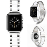 Stainless Steel Ceramic Strap For Apple Watch - rulesfitness