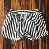 Men Striped Swimwaer - Rulesfitness