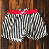 Men Striped Swimwaer - Rulesfitness