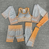 Women 2/3/5 Pcs Yoga Set - rulesfitness