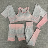 Women 2/3/5 Pcs Yoga Set - rulesfitness