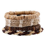 Unisex 4 Pcs. Leather Bracelet - rulesfitness
