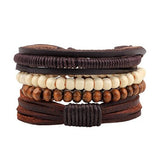Unisex 4 Pcs. Leather Bracelet - rulesfitness