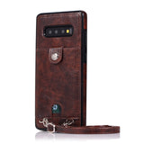 Leather Wallet Card Case For Samsung - rulesfitness